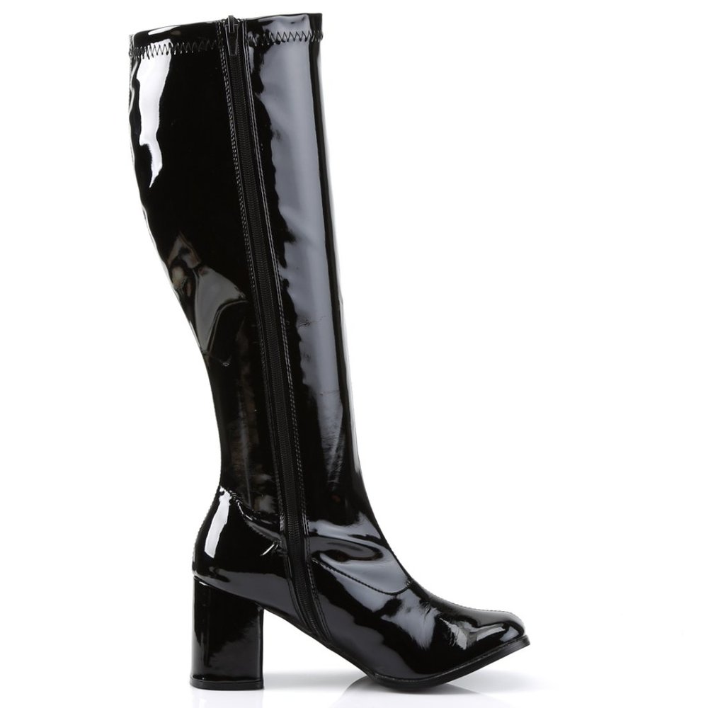 Wide Calf Heel Knee High Boots